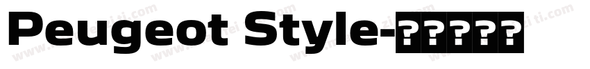 Peugeot Style字体转换